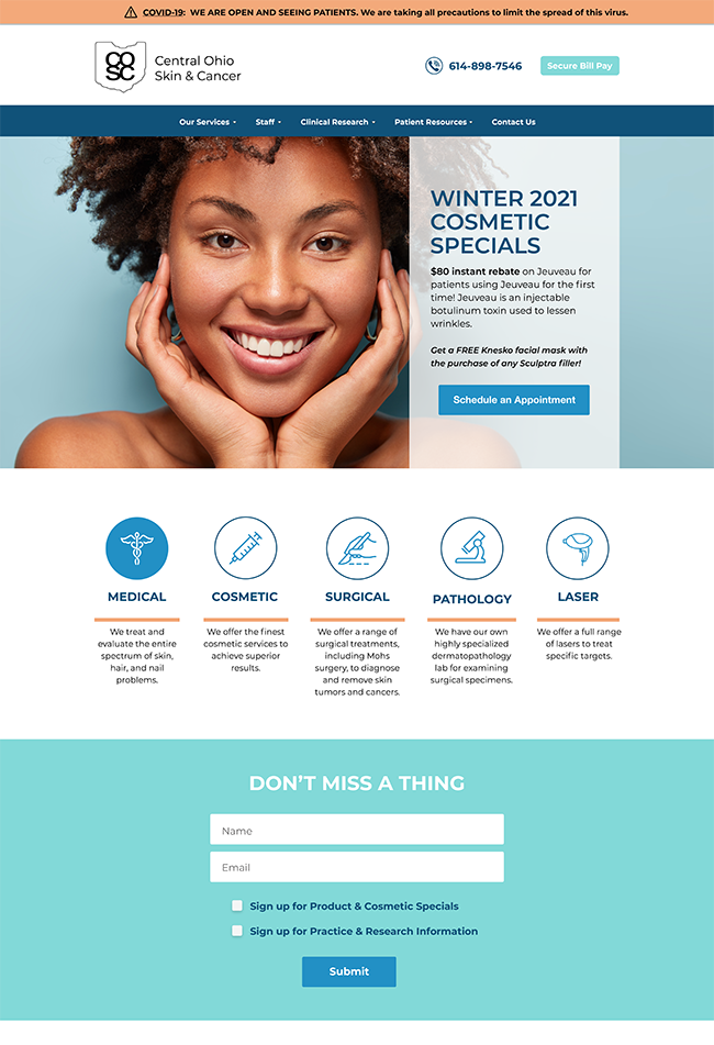 COSC Website Homepage